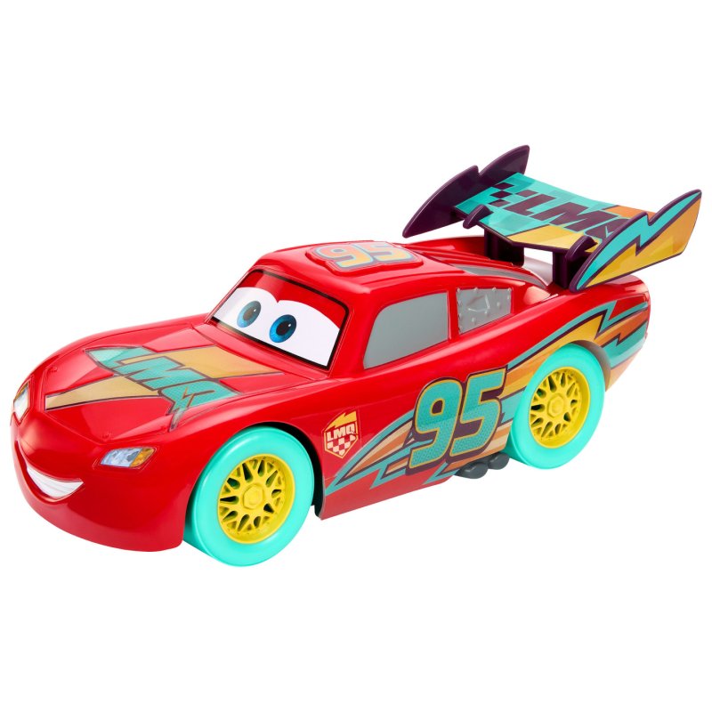 Disney Pixar Cars Disney And Pixar Cars Race to Celebrate Lights & Sounds Lightning McQueen, Large-Scale Toy Vehicle