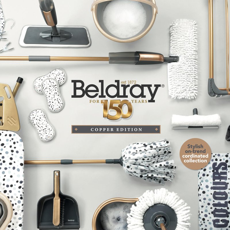 Beldray LA089397GRYEU7 150 YEARS 3 TIER AIRER GREY AND COPPER
