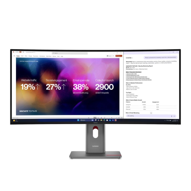 P40WD-40 39.7 5K WUHD IPS 21:9 C 400CD/M L/T/S ENET USB-C