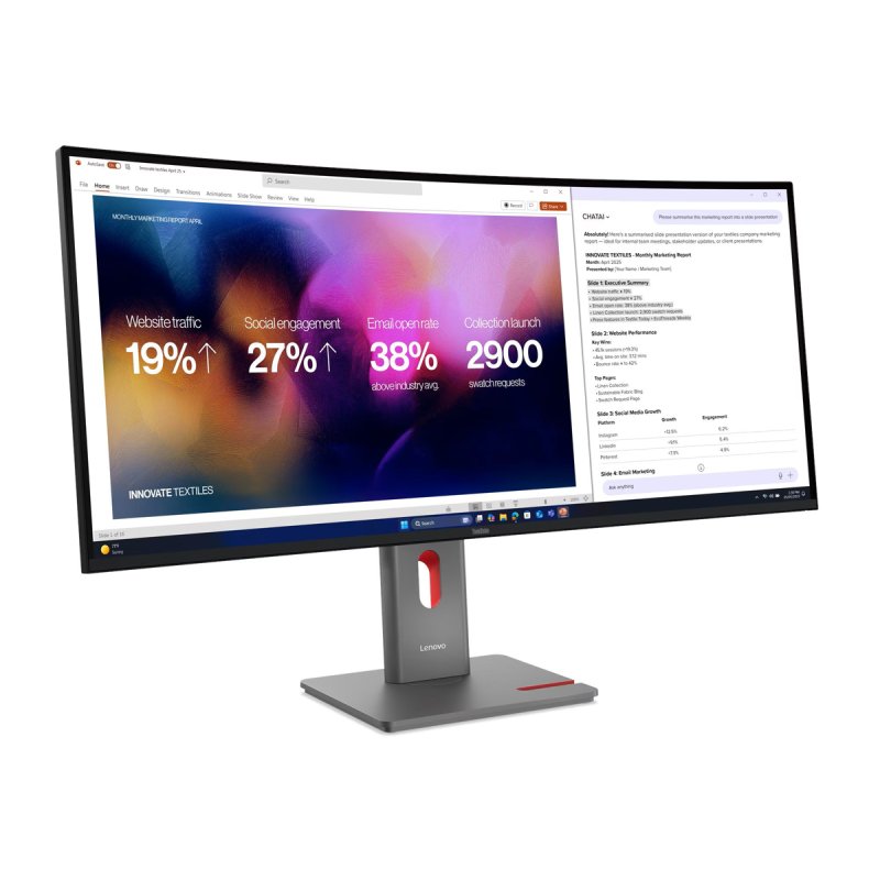 P40WD-40 39.7 5K WUHD IPS 21:9 C 400CD/M L/T/S ENET USB-C