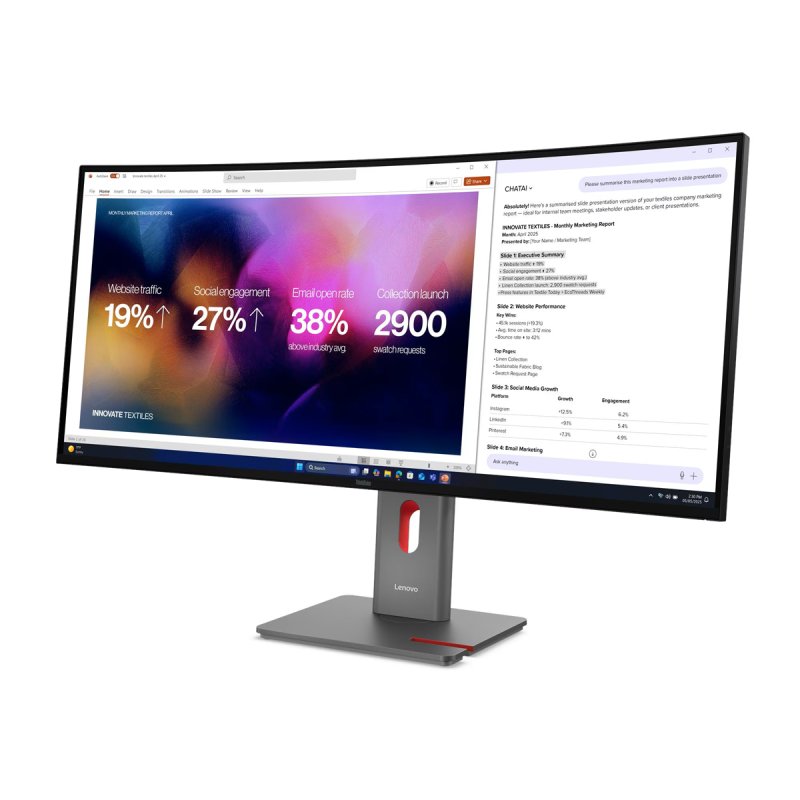 P40WD-40 39.7 5K WUHD IPS 21:9 C 400CD/M L/T/S ENET USB-C