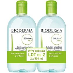 Bioderma Sebium H2o Purifying Cleansing Micelle Solution 2x500 Ml