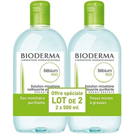 Bioderma Sebium H2o Purifying Cleansing Micelle Solution 2x500 Ml