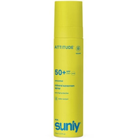 Attitude Kids Sunly Mineral Spray Spf 50 High Protection Sunscreen