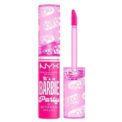 Nyx Professional Makeup X Barbie The Movie Butter Lip Gloss It's A Barbie Party