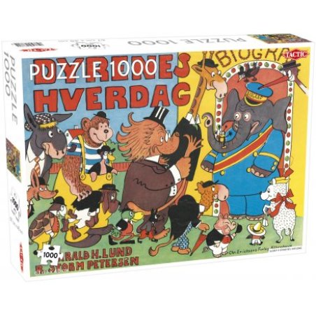 Tactic - Puzzle 1000 pc - Storm P Dyrenes Hverdag