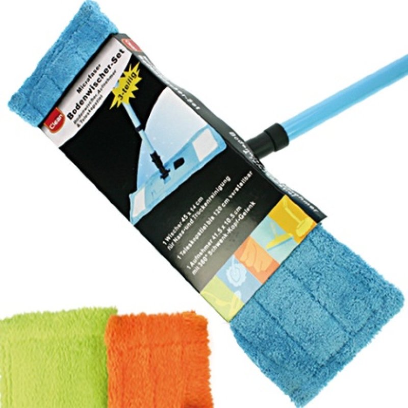 Clean Floor Wiper Set With Microfibre Wiper Steel And Cavity