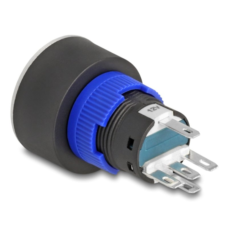 DeLOCK 22048 electrical switch Pushbutton switch Black, Blue, Green, Silver