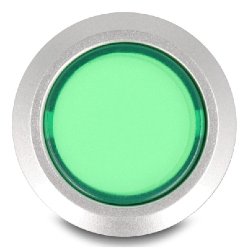 DeLOCK 22048 commutateur électrique Bouton-poussoir Noir, Bleu, Vert, Argent