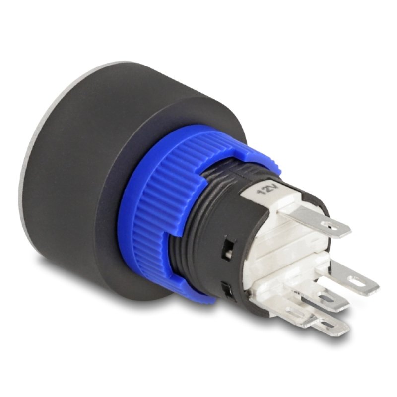 DeLOCK 22046 electrical switch Pushbutton switch Black, Blue, Silver, White