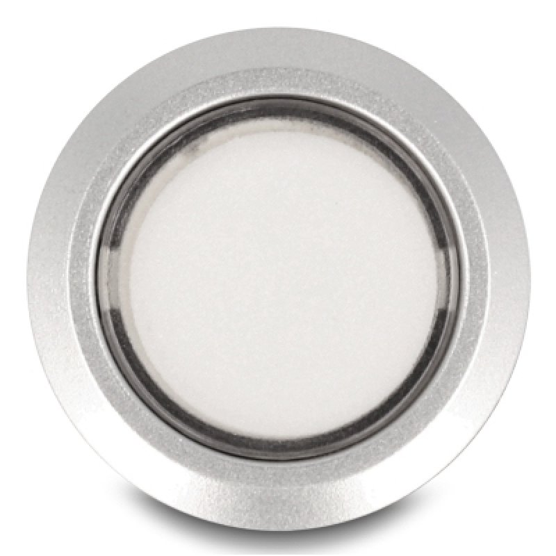 Drucktaster zum Einbau 22 mm 5 x Lötanschluss Taster flach Kunststoff LED weiß