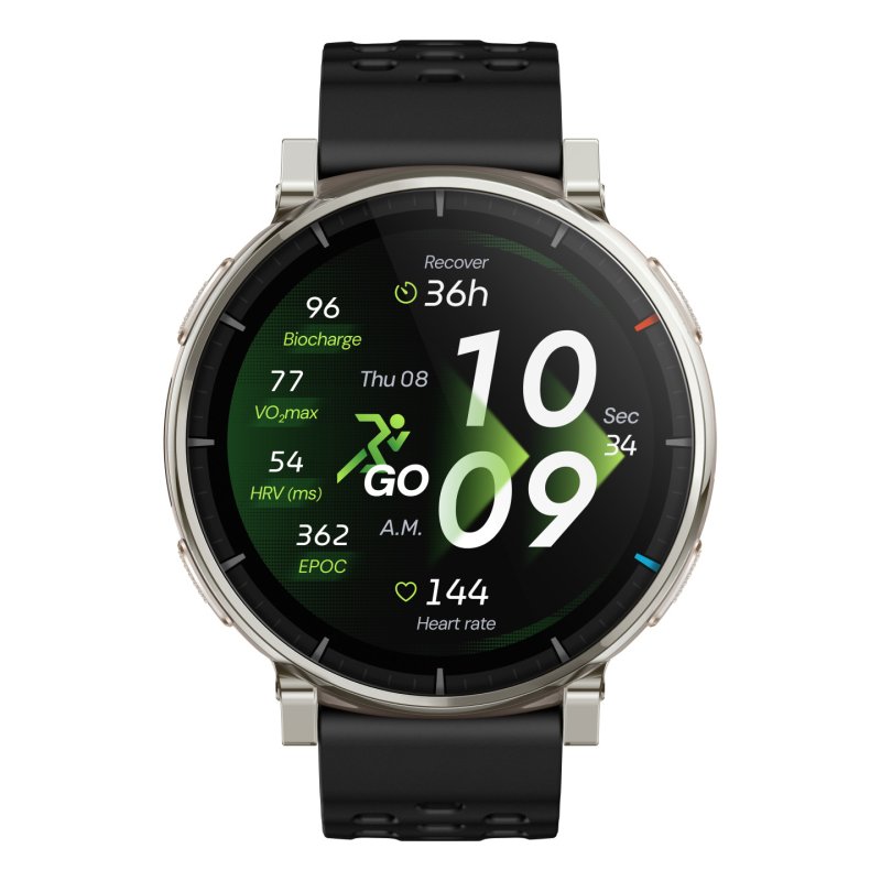Amazfit Active 3 3,35 cm (1.32") AMOLED Numérique 466 x 466 pixels Écran tactile Or GPS (satellite)