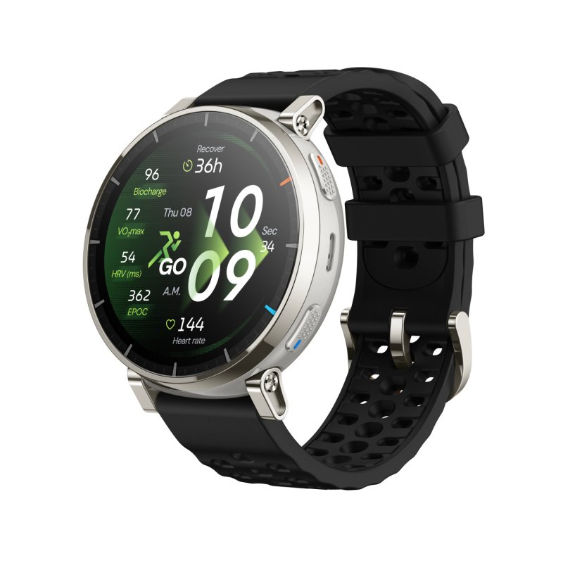 Amazfit Active 3 3.35 cm (1.32") AMOLED Digital 466 x 466 pixels Touchscreen Gold GPS (satellite)
