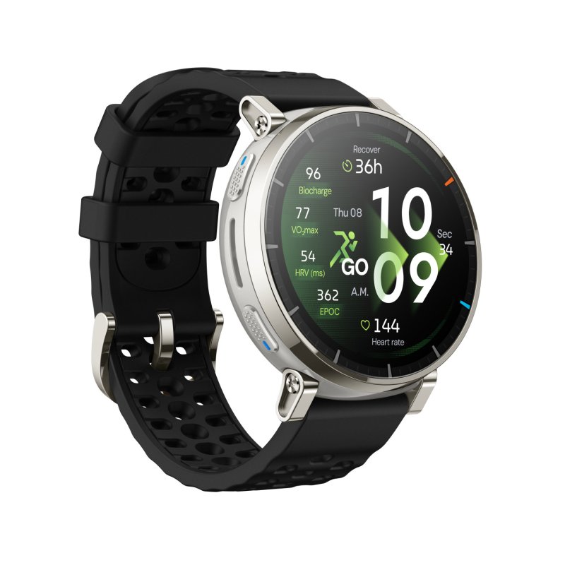 Amazfit Active 3 3,35 cm (1.32") AMOLED Numérique 466 x 466 pixels Écran tactile Or GPS (satellite)