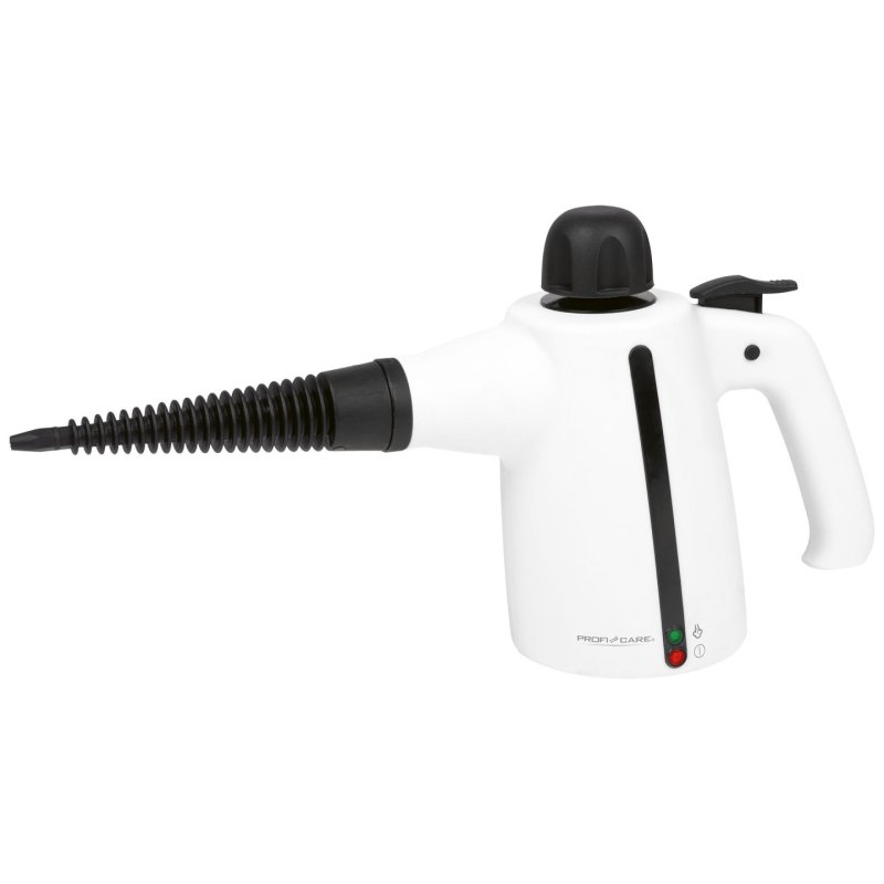 ProfiCare PC-DR 3145 Nettoyeur vapeur traineau 0,35 L 1050 W Noir, Blanc