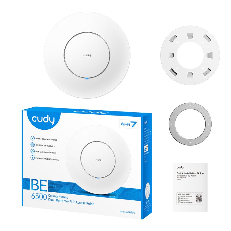 Cudy AP6500 wireless access point 6453 Mbit/s White