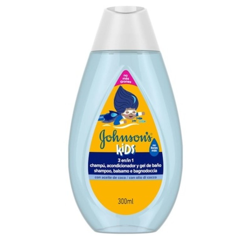 Johnson's Kids 3 In 1 Coconut Oil Shampoo 300ml