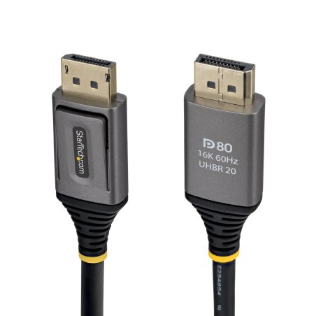 StarTech.com 1m DisplayPort 2.1 Cable, VESA Certified DP80 DisplayPort Cable, Uncompressed 10K/8K 60Hz, 16K 60Hz/8K