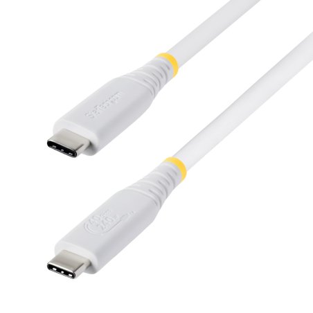 StarTech.com CC1M40GUSB4TPW câble USB USB4 Gen 3x2 1 m USB C 40 Gbit/s 240 W Blanc