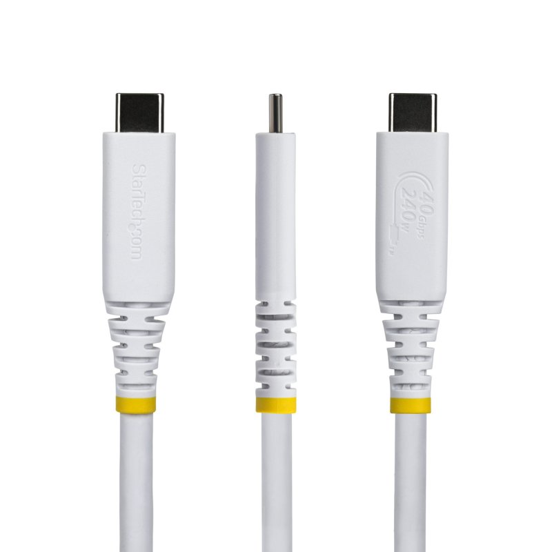 StarTech.com 1m (3ft) USB4 Cable, 40Gbps, USB-IF Certified USB-C Cable, 240W PD, 8K 60Hz/4K 240Hz DP2.1 DP40, TPE