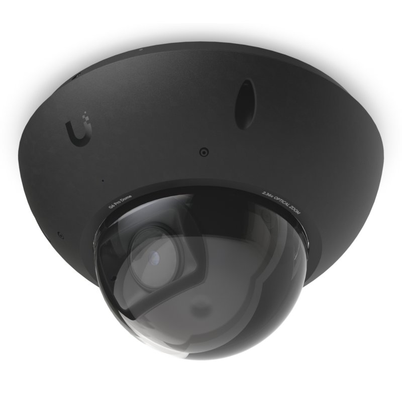 Ubiquiti Camera G6 Pro Dome Black 4K 30fps UVC-G6-PRO-DOME-B Super sharp 4K camera with 2.36x optical zoom