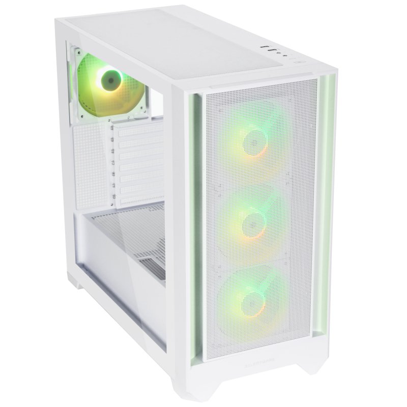 Flow 110 ARGB (weiß, Tempered Glass)