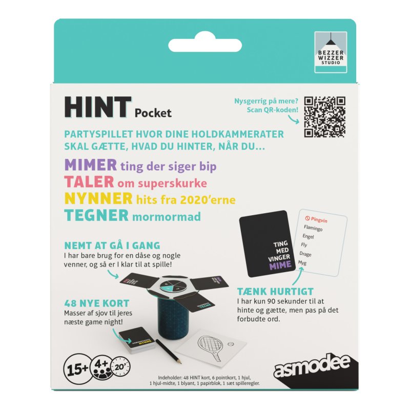 Asmodee HINT Pocket DK HINT Pocket 45 min Jeu de société Fête