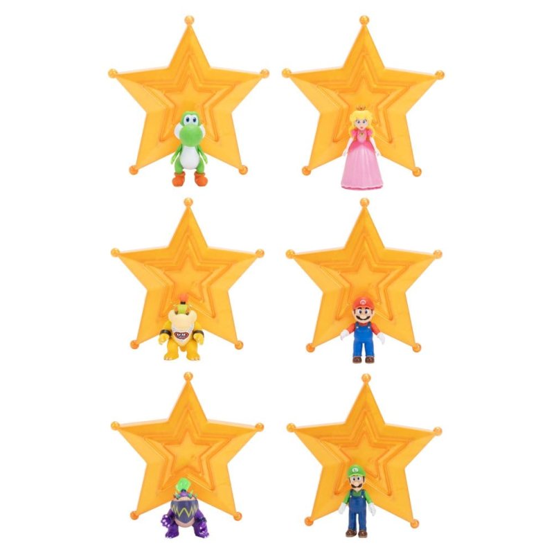 The Super Mario Galaxy Movie Action Figures 4 cm Wave 1 Assortment (12)