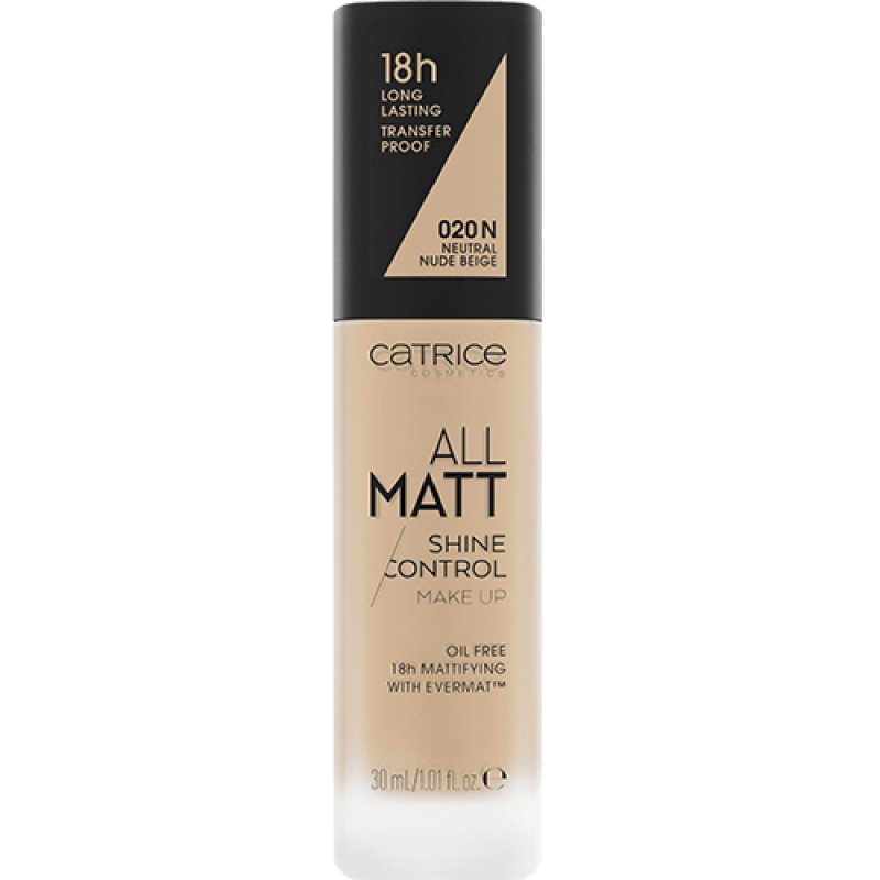 CATRICE All Matt Shine Control 020 N Neutral Nude Beige 30 ml