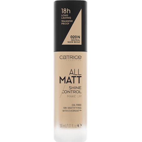 CATRICE All Matt Shine Control 020 N Neutral Nude Beige 30 ml