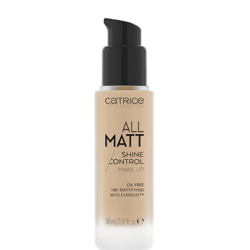 CATRICE All Matt Shine Control 30 ml Flacon pompe 020 N Neutral Nude Beige