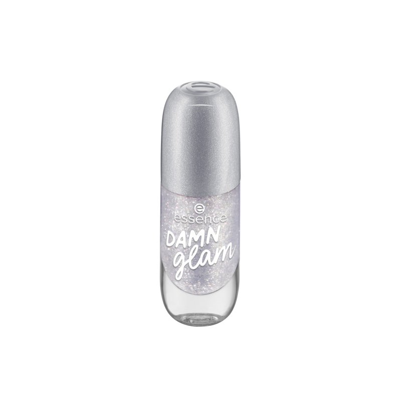 Essence Gel Nail Colour No. 02 Damn Glam Silver Glitter Holographic 8ml