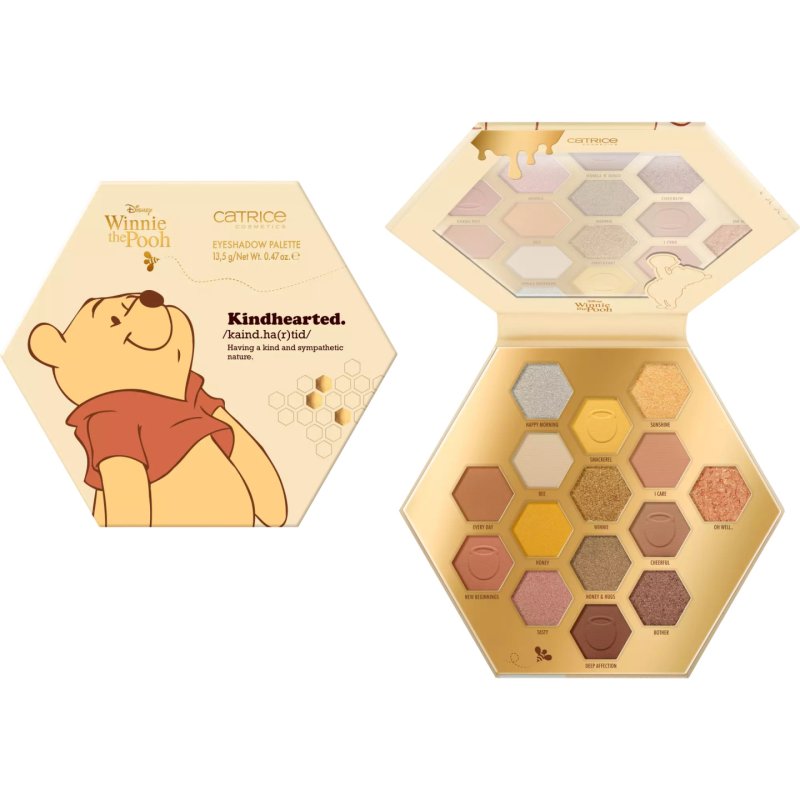 Catrice Disney Winnie the Pooh Eyeshadow Palette 15 Colors Long-lasting Vegan