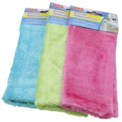 Clean Microfiber Cleaning Cloth 20x20 Cm Available In 3 Colors For All Surfaces Suitable For Wet And Dry Cleaning