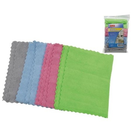 Clean Microfiber Cloths Set 8 Pieces 20x30 Cm Assorted Colors