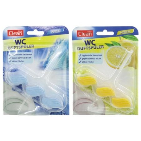 Clean Toilet Flush Cleaner 39g Ocean And Lemon Fresh Assorted