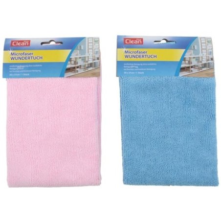 Clean Microfiber Miracle Cloth 30x37 Cm 300 Gsm Assorted Colors Pink And Blue