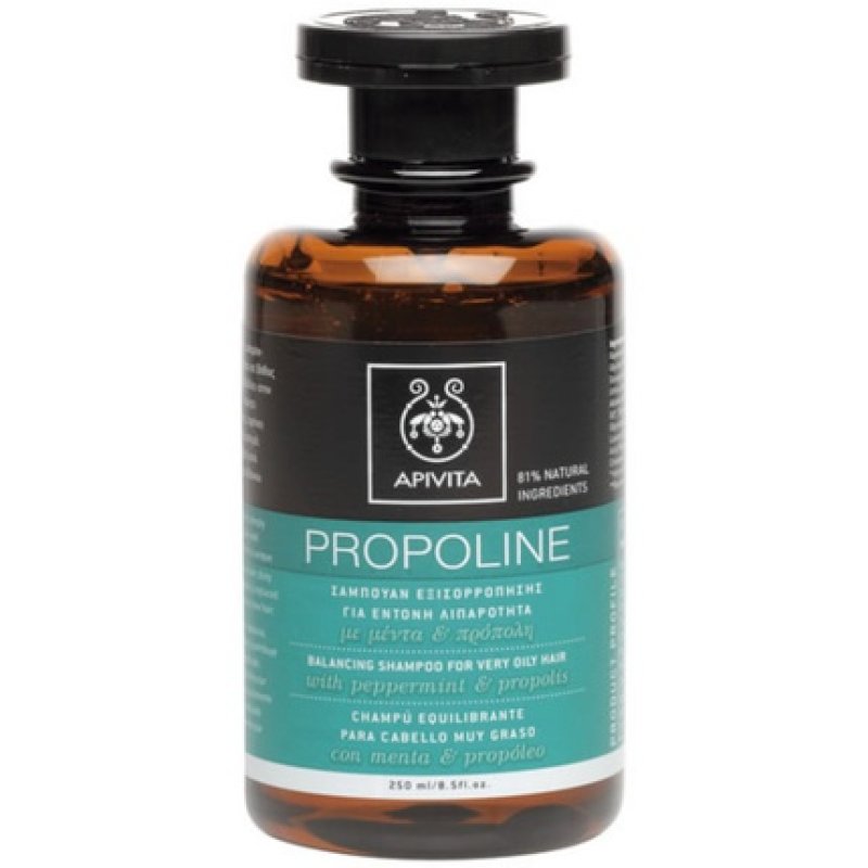 Apivita Balancing Shampoo For Very Oily Hair With Peppermint And Propolis 250Ml