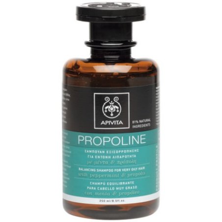 Apivita Balancing Shampoo For Very Oily Hair With Peppermint And Propolis 250Ml