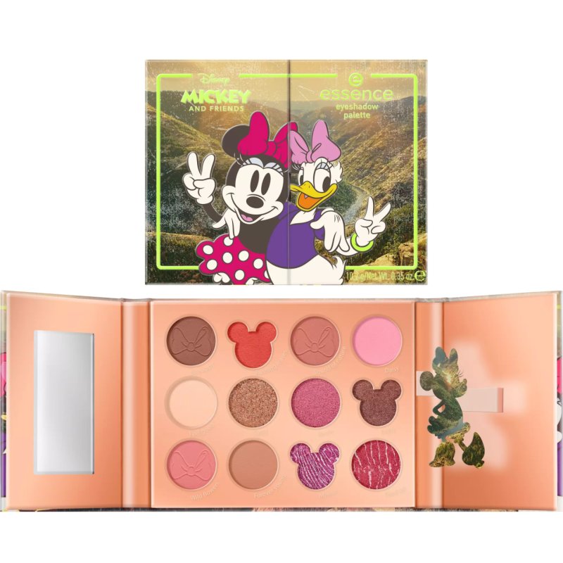 Essence Disney Mickey and Friends Eyeshadow Palette No. 02 Multicolor 12 Colors Long-lasting Vegan