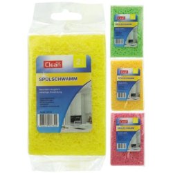 Clean Dish Sponges 2pack 100 Cellulose Assorted Colors Blue Pink Green Yellow Extra Absorbent Versatile