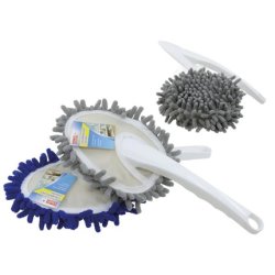 Clean Chenille Duster With Removable Microfiber Cover 30x12 Cm Assorted Colors