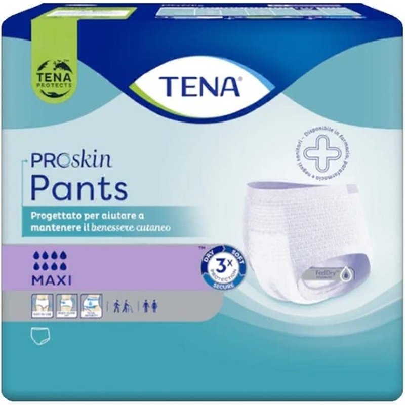 Tena ProSkin Maxi Panties Absorbent for Incontinence Size M 8 Pieces