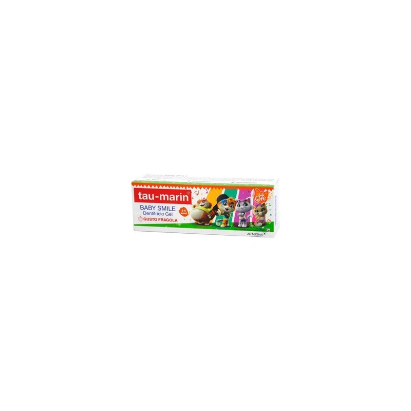 Alfasigma Tau Marin Baby Smile Toothpaste Gel 26 Years 50 Milliliters Strawberry Flavor