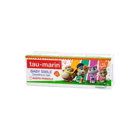 Alfasigma Tau Marin Baby Smile Toothpaste Gel 26 Years 50 Milliliters Strawberry Flavor
