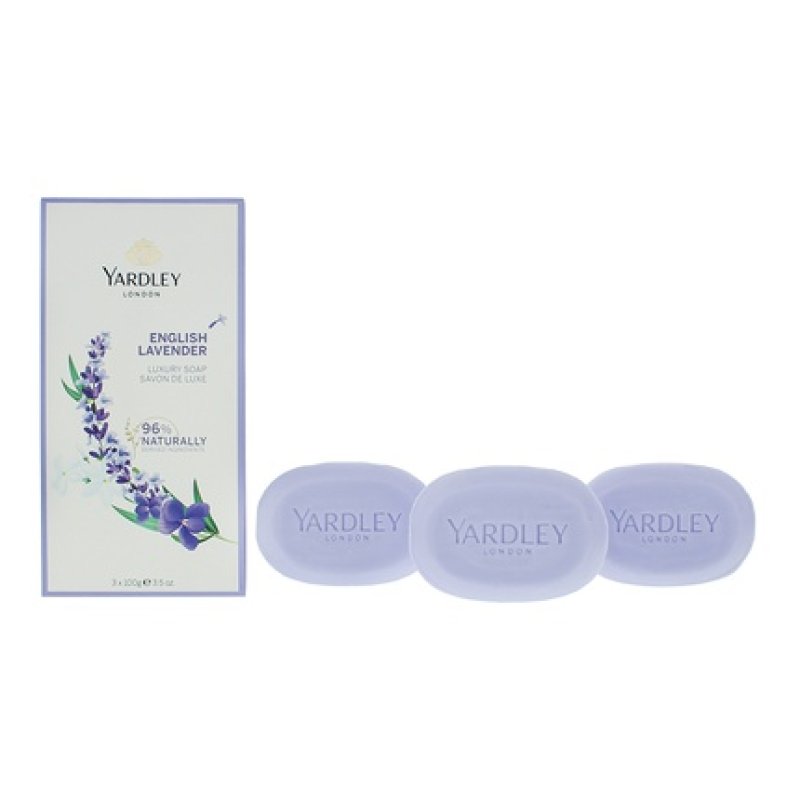 Yardley English Lavender 3 Piece Gift Set Soap 3 X 100g