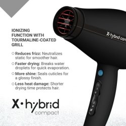 Gamma Professional X-Hybrid Compact Lightweight Hairdryer