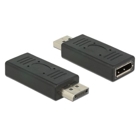 DELOCK Adapter DisplayPort 1.2 Stecker DisplayPort Buchse 19 Pin black
