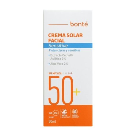 Bonte Sensitive Facial Sunscreen Cream Spf 50 50ml