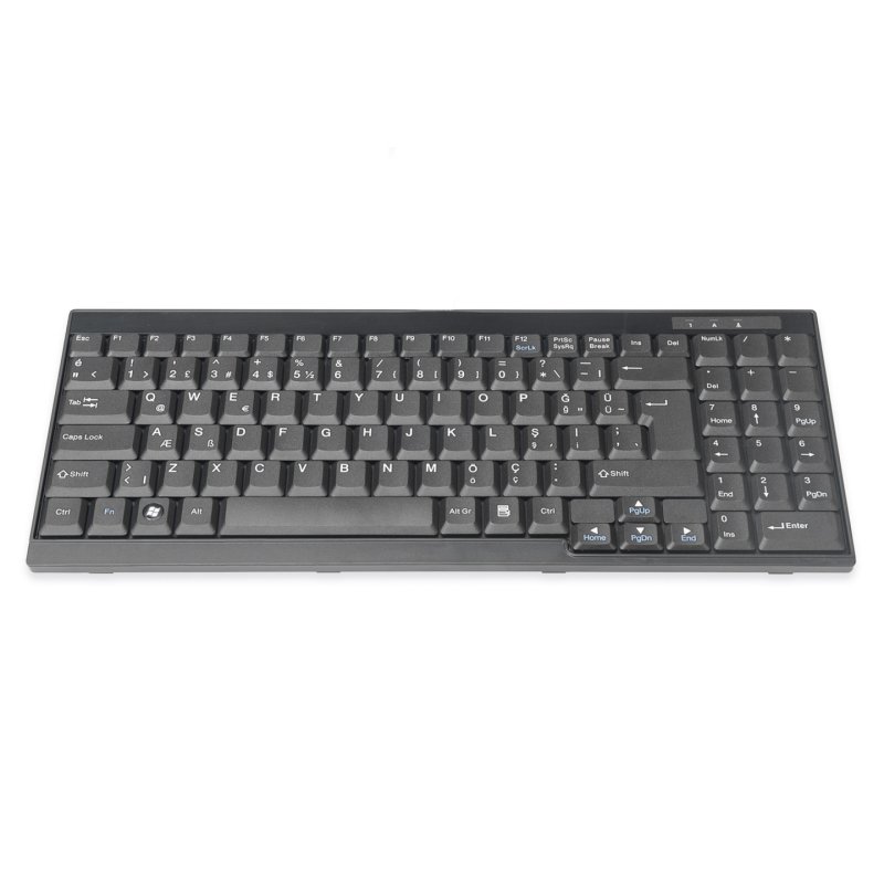 Digitus Clavier adapté pour consoles TFT, disposition turque
